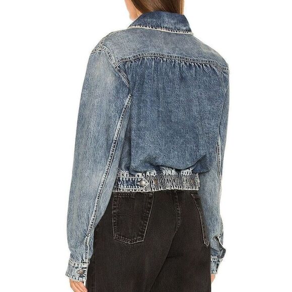 SER.O.YA SR02-3786 Women's Sz XS Sharon Blue Cleo Denim Jacket - Picture 2 of 9